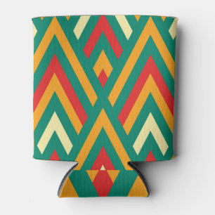 Porta-lata Geométrico Decorativo: Abstrato Vintage sem costur