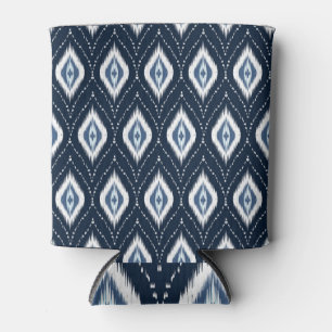 Porta-lata Geométrico Ikat: Design Oriental Étnica.