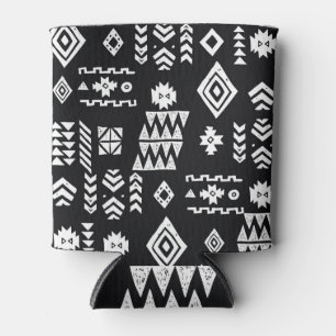 Porta-lata Geométrico tribal: fundo sem costura na moda.