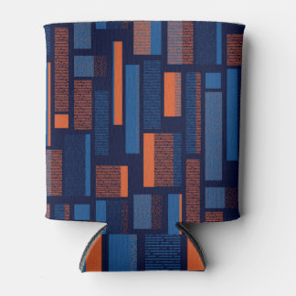 Porta-lata Geométrico urbano, padrão sem costura moderno