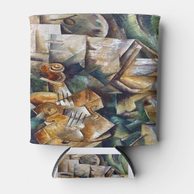 Porta-lata Georges Braque Violin e Paleta (Frente)