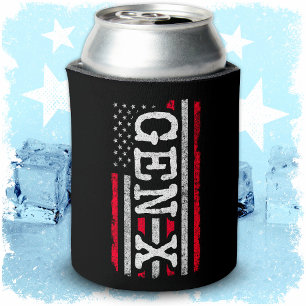 Porta-lata Geração X American Flag Orud Gen Xer Gen X
