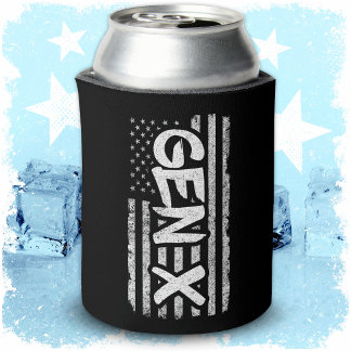 Porta-lata Geração X American Flag Orud Gen Xer Gen X
