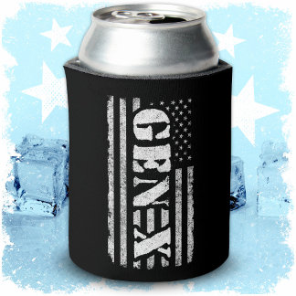 Porta-lata Geração X American Flag Orud Gen Xer Gen X