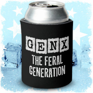 Porta-lata Geração X Gen Xer Gen X Geração Feral