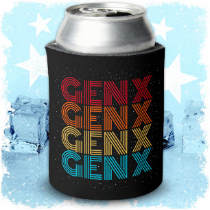 Porta-lata Geração X Gen Xer Gen X Retro Vintage 80s Gen X
