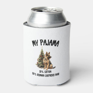 Porta-lata German shepherd e Natal, Design de Cachorro Engraç