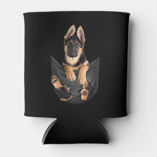 Porta-lata German shepherd No Sopro De Cachorro Engraçado De