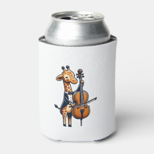 Porta-lata Girafa Bonita Tocando Cello Girafas Músicas
