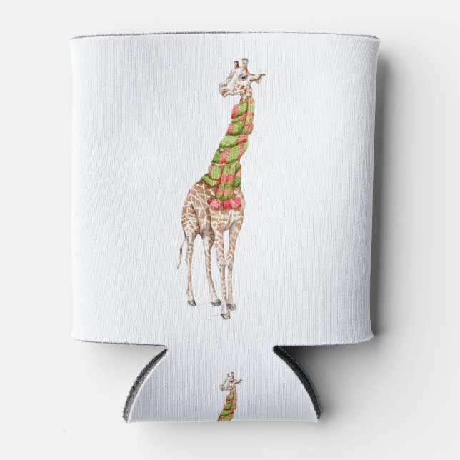 Porta-lata Girafa em um Scarf (Frente)
