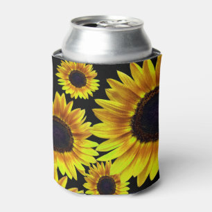 Porta-lata Girassol amarelo brilhante bonito -