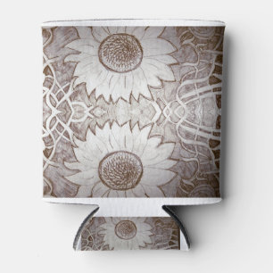 Porta-lata girassol em casa