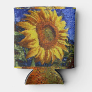 Porta-lata Girassol No Estilo Van Gogh