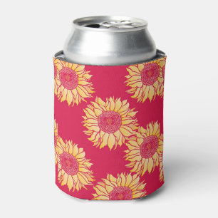 Porta-lata Girassol vermelho Coozy