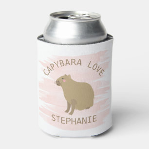 Porta-lata Girly Capybara Love Personalizada