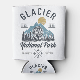 Porta-lata Glacier National Park novelty Road trip Montana T