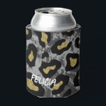 Porta-lata Glamour de Leopardo<br><div class="desc">Copo refrigerador Glamour de Leopardo.</div>