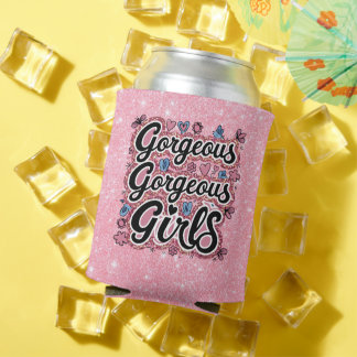 Porta-lata Glitter belo rabisco de garotas