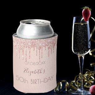 Porta-lata Glitter brilhante cor-de-rosa rosa festa de aniver