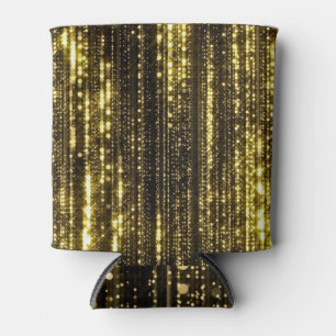 Porta-lata Glitter do ouro: Fundo das Partículas do Bokeh