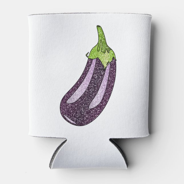 Porta-lata Glitter EggPlant (Frente)