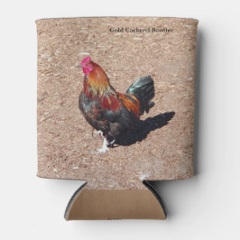 Porta-lata Gold Cockerel Rooster can cooler