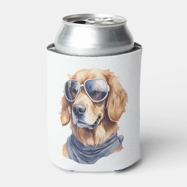 Porta-lata Golden Retriever de óculos de sol  (Can Front)