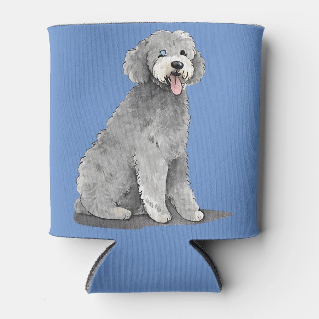 Porta-lata Goldendoodle Coozie (Frente)