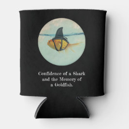 Porta-lata Goldfish with a Shark Fin Confetti