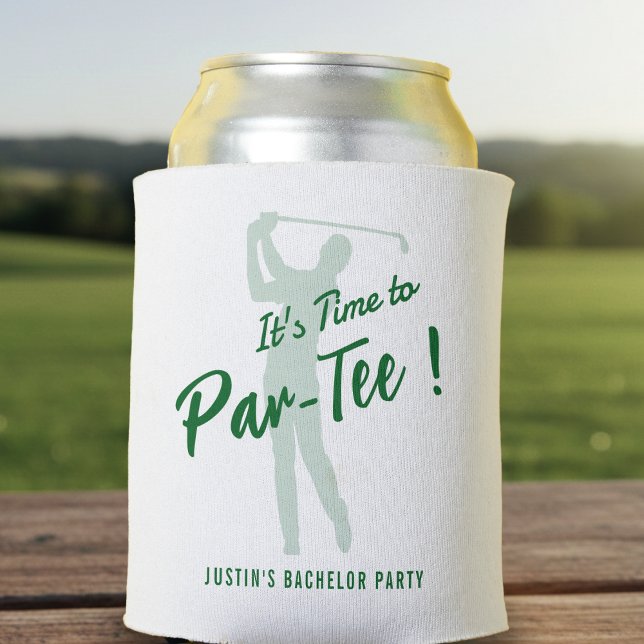 Porta-lata Golf Bachelor Party It's Time to Par-Tee (Criador carregado)