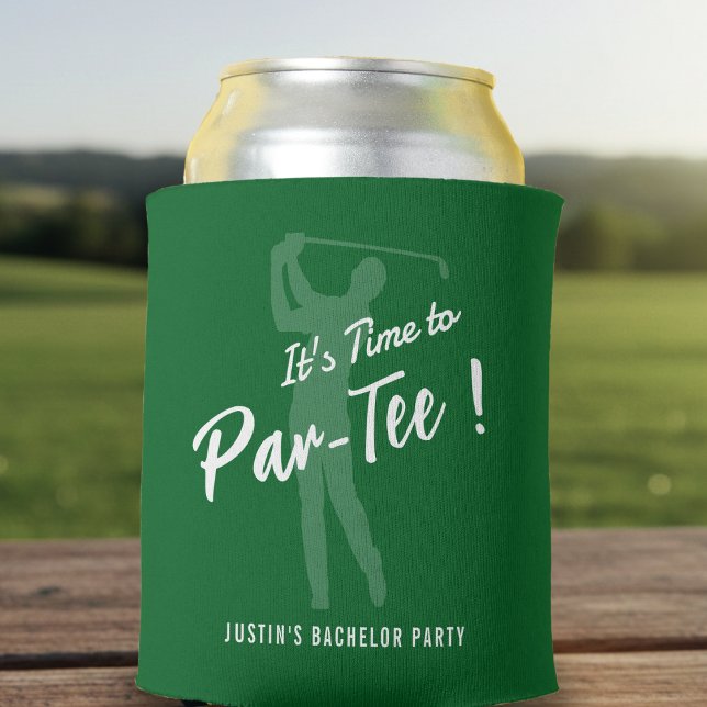 Porta-lata Golf Bachelor Party It's Time to Par-Tee (Criador carregado)
