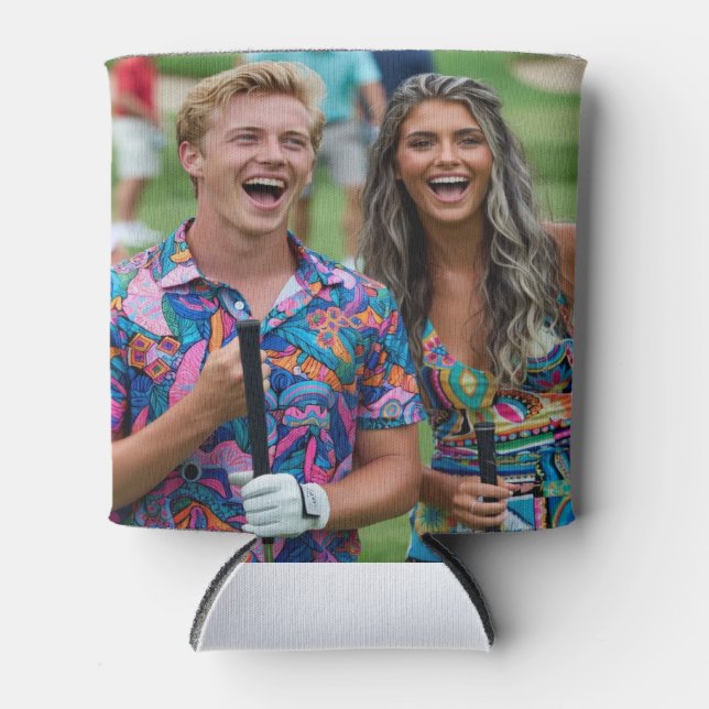 Porta-lata Golf Photo Customize Personalize (Frente)