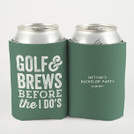 Porta-lata Golfe e despejo antes da festa de solteiro verde<br><div class="desc">Celebrar o noivo com um tema de solteiro de golfe pode ser mais legal. Este simples favor de solteiro apresenta a expressão "golfe e brews antes do I do", juntamente com o texto personalizado sobre um fundo verde. Incluir nome, data ou outro texto personalizado. Esta design verde pode ser perfeita...</div>