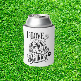 Porta-lata Golfer Bulldog Can Cooler