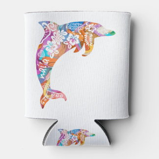 Porta-lata Golfinho Havaiano em cores brilhantes