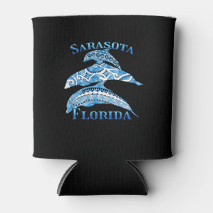 Porta-lata Golfinhos Tribais da Flórida Sarasota Flórida