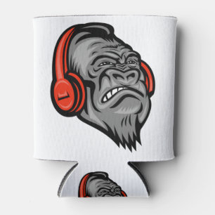 Porta-lata Gorilla fones de ouvido O Rosto Grande Da Montanha