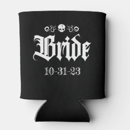 Porta-lata Gótico Spooky Witchy Halloween Bride