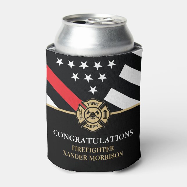 Porta-lata Graduação da Academia de Fogo da Linha Vermelha do (Can Front)