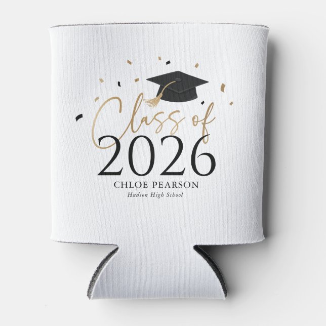 Porta-lata Graduação da Turma de 2026 Caneca Térmica (Frente)