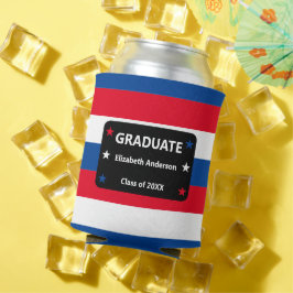 Porta-lata Graduação de Estrelas e Stripes Patrióticas