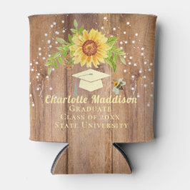 Porta-lata Graduação Girassol Floral