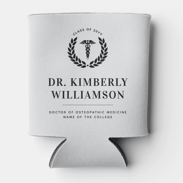 Porta-lata Graduação Personalizada da Faculdade de Medicina M (Frente)