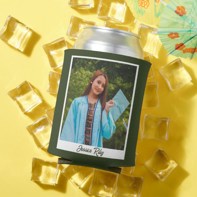 Porta-lata Graduation Beer Cooler - Personalized Photo Gift (Verão in situ)