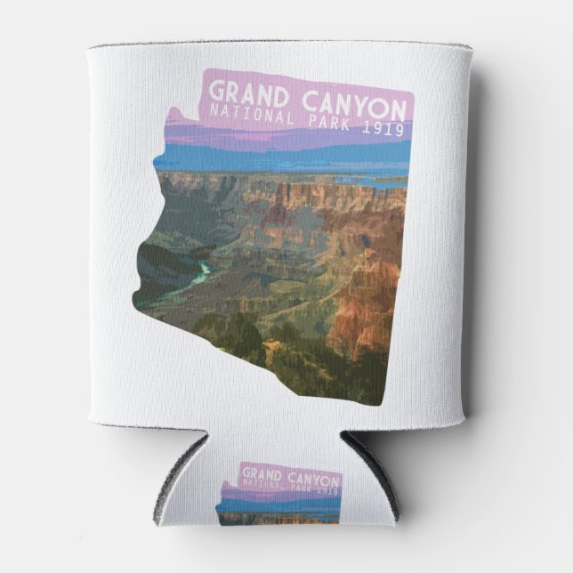 Porta-lata Grand Canyon National Park Mapa da Arizona Grand C (Frente)