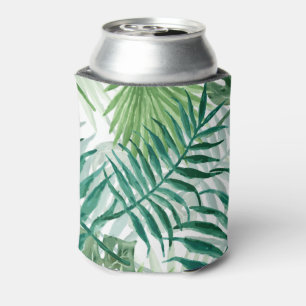 Porta-lata Grande palma de samambaia verde e plantas