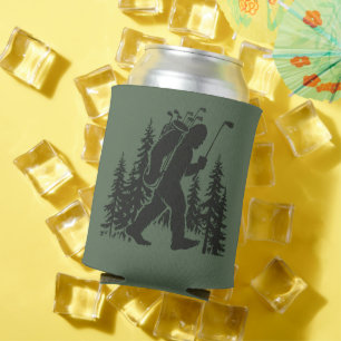 Porta-lata Grande Pé Golfer Árvore Divertido Sasquatch Golfe 