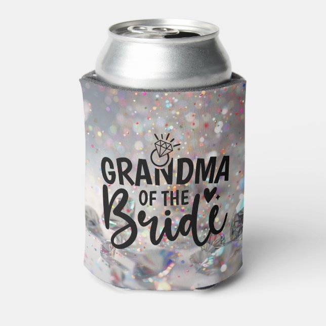 Porta-lata Grandma of the Bride Sparkle Diamonds  (Can Back)