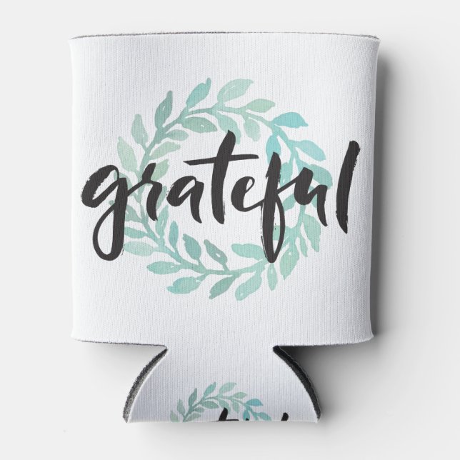 Porta-lata Gratidão Grateful Wreath (Frente)