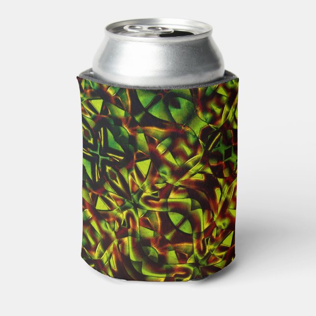 Porta-lata Gravatas deformadas de fitas verdes queimadas (Can Back)